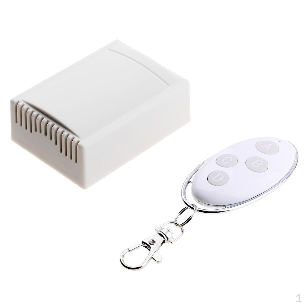4-Channel 315MHz DC12V Wireless Relay Switch with 4-Button Control