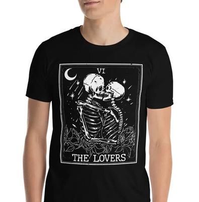 Lovers Skeleton Soulmates True Love Gothic Goth Short-Sleeve Unisex T-Shirt