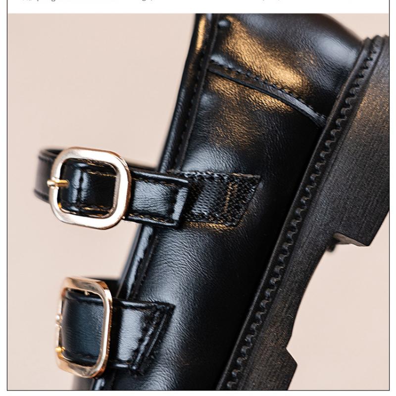 Spring and Autumn New Style Girls' Breathable Soft Sole Lightweight Leather Shoes