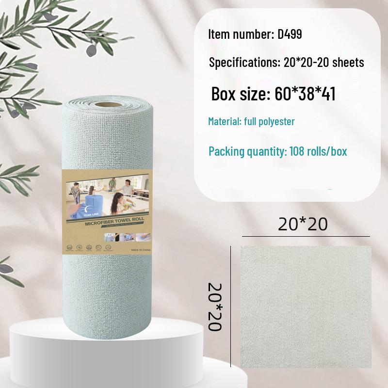 Bedruckte Abreißbare Mikrofaserküchenlappen - Verdickt & Saugfähig für die Haushaltsreinigung