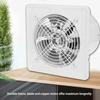 FD100 Exhaust Fan Wall-mounted Noiseless 7 Blades Rainproof Ventilation Fan for Bathroom