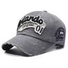 Retro Distressed Baseball Cap American Style Fashionable Embroidered English Letters With Ripped Visor New Cap