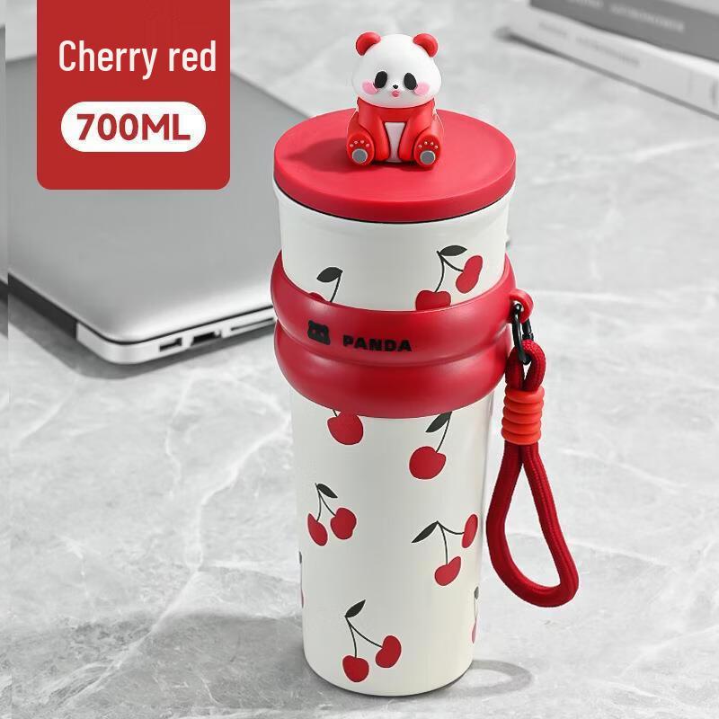 Shangqi Stainless Steel Insulated Car Coffee Mug with Cute Panda Print