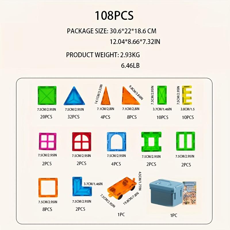 

ToylinX Building Puzzle Accessories Magnetic Designer Construction Set Educational Constructor Christmas Birthday Toys For Kids