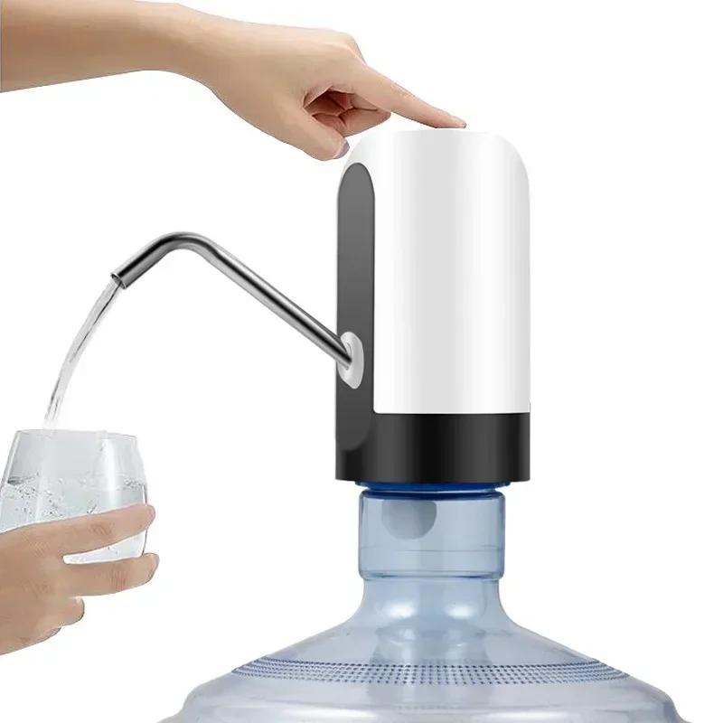 Fontanella Elettrica Portatile Pompa Acqua Erogatore Ricarica USB Interruttore Automatico Bottiglia Acqua Silenzioso Tocco 19 litri