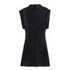 Women's Clothing Autumn New European and American Style Design Sense Sleeveless Shoulder Pad Sequin Dress Short Skirt