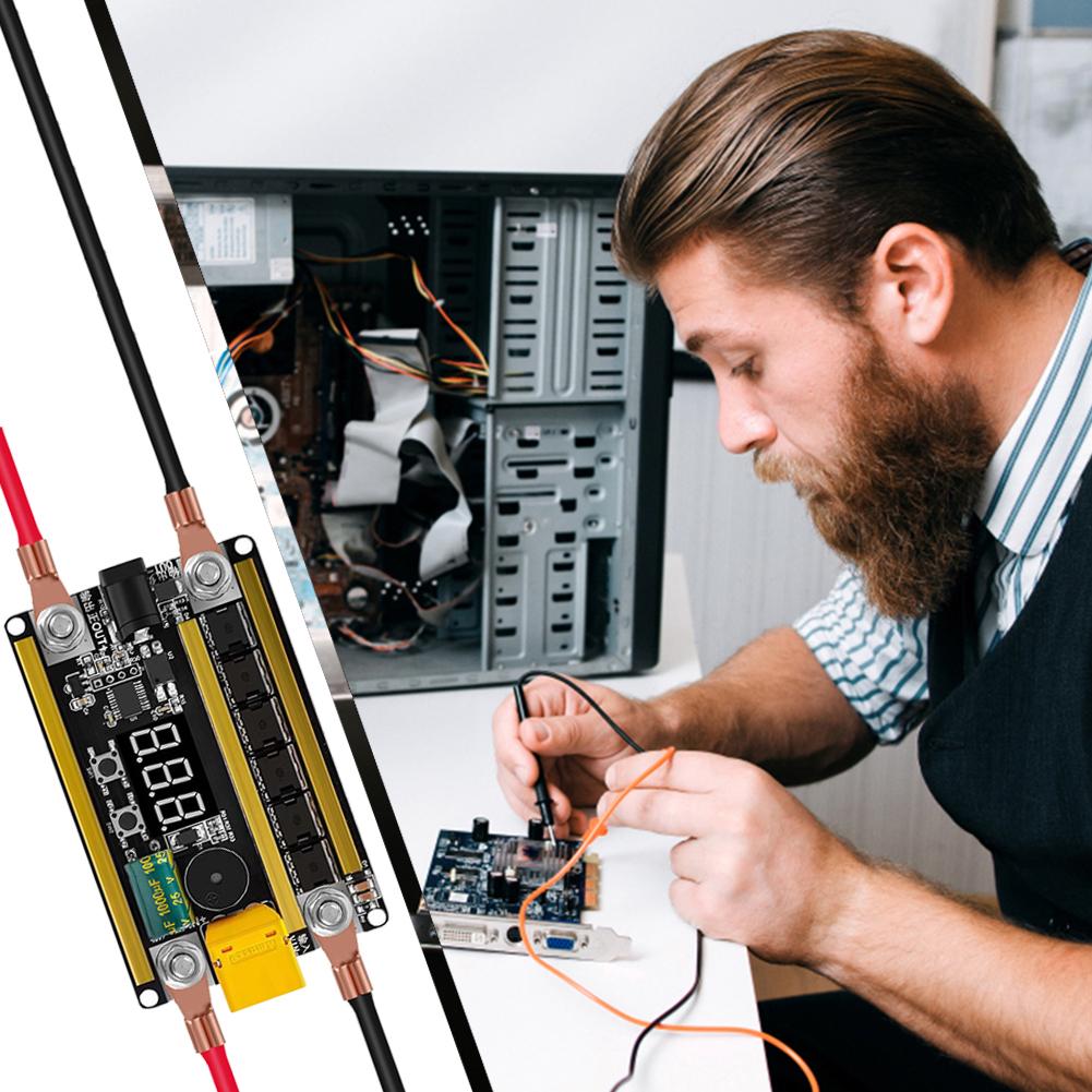 GX591 Portable Mini Handheld Welder Support Welding 0.1mm-0.2mm Nickel Sheet 12V Spot Welder PCB Circuit Board for 18650 Battery