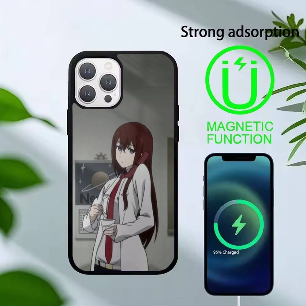 

STEINS GATE D-Ринтаро О-Окабэ Чехол для телефона Для iPhone 14,16,15,13,17,12,Plus,Pro,Max Магнитный Для Magsafe Матовый Чехол iPhone17