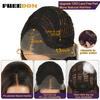 FREEDOM 10" Short Bob Wig Synthetic Lace Front Wigs For Women 13x3 Pre Plucked Free Part Lace Wig Ombre Brown Blonde Cosplay Wig