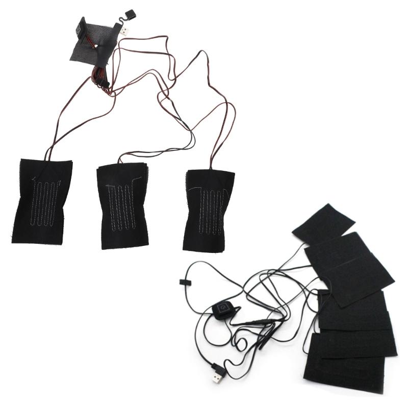 USB-Heizung Faser-Heizkissen Elektrisches Heizkissen für Nacken Rücken Bauch Lendenwirbelsäule Haustier-Wärmer für Damen Herren