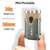 Dual Head Flashlight Mini Keychain Light Rechargeable 7 Modes Outdoor Camping Emergency Lamp Portable Backpack Pocket Lights