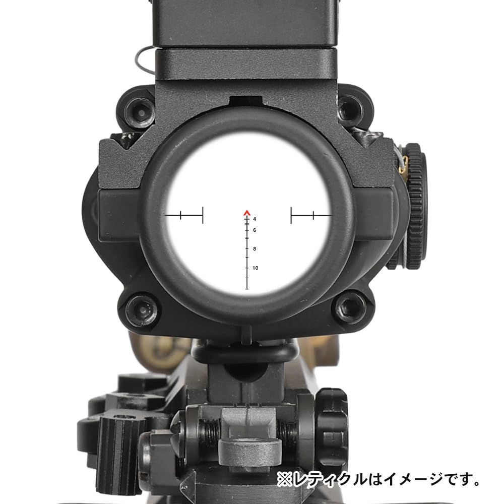 Ryohin Buhin Evolution Gear 4x Scope & Dot Sight Combo for COG TA31 ECOS RMR, Standard QD Mount, Black