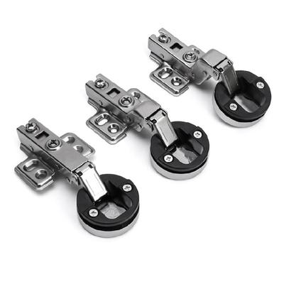 2pcs Quiet Closing Hydraulic Hinges Glass Cabinet Door Hardware Durability Steel Quiet Home Upgraded