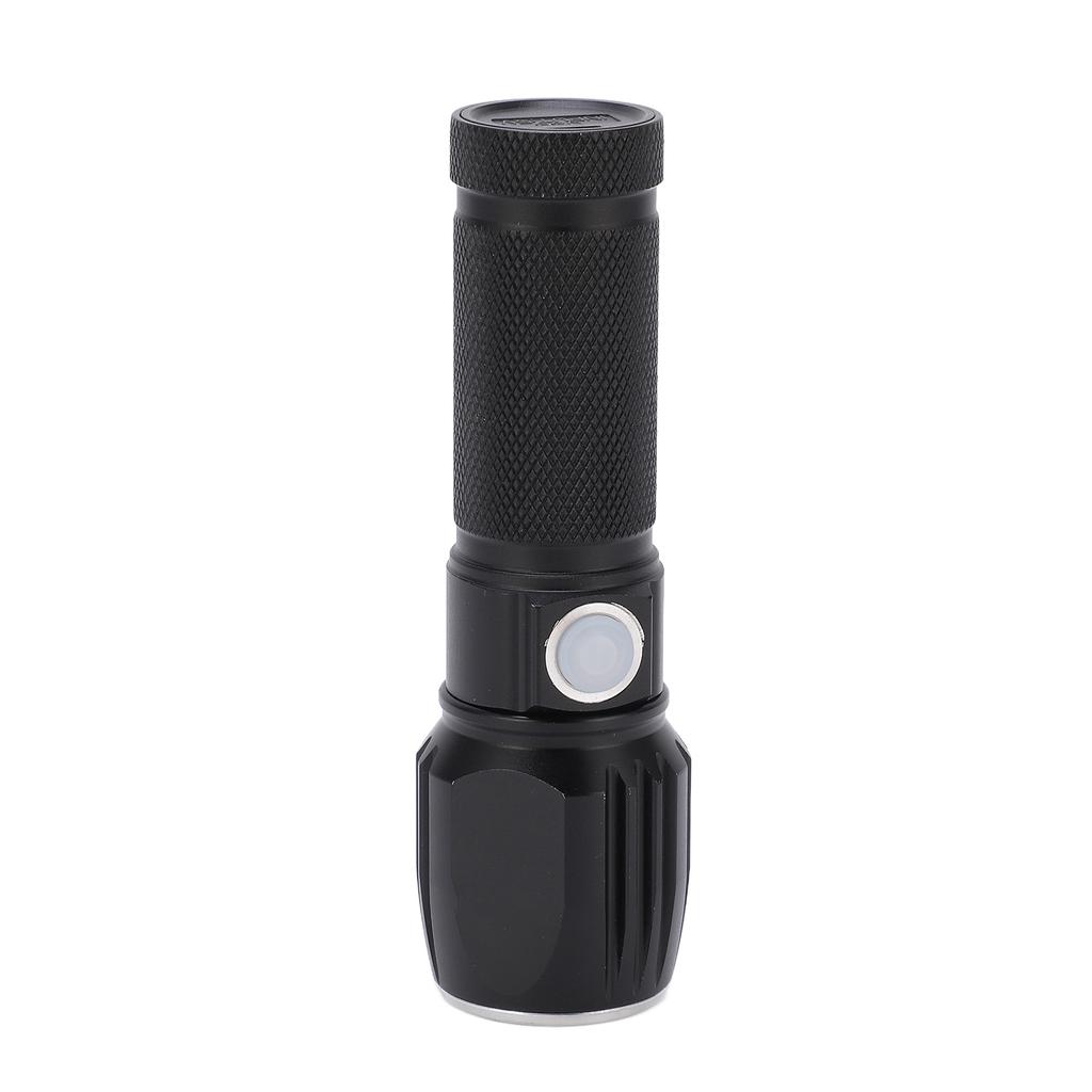 Flash Light P01 Portable Waterproof Black Handheld Flashlights with Data Cable for Camping Hiking Walking