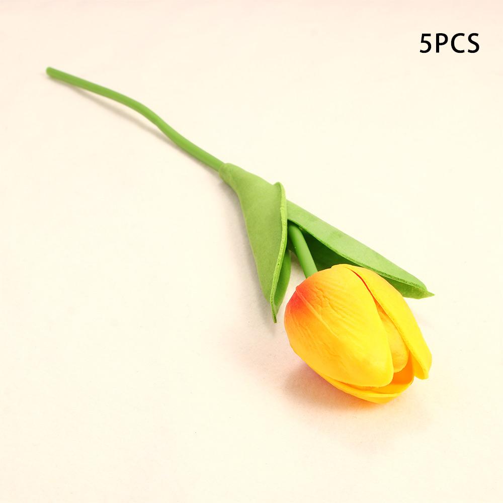 DIY Real Touch Garland Bridal Bouquet Wedding Room Fake Flowers Tulip Artificial Plant Tulipanes