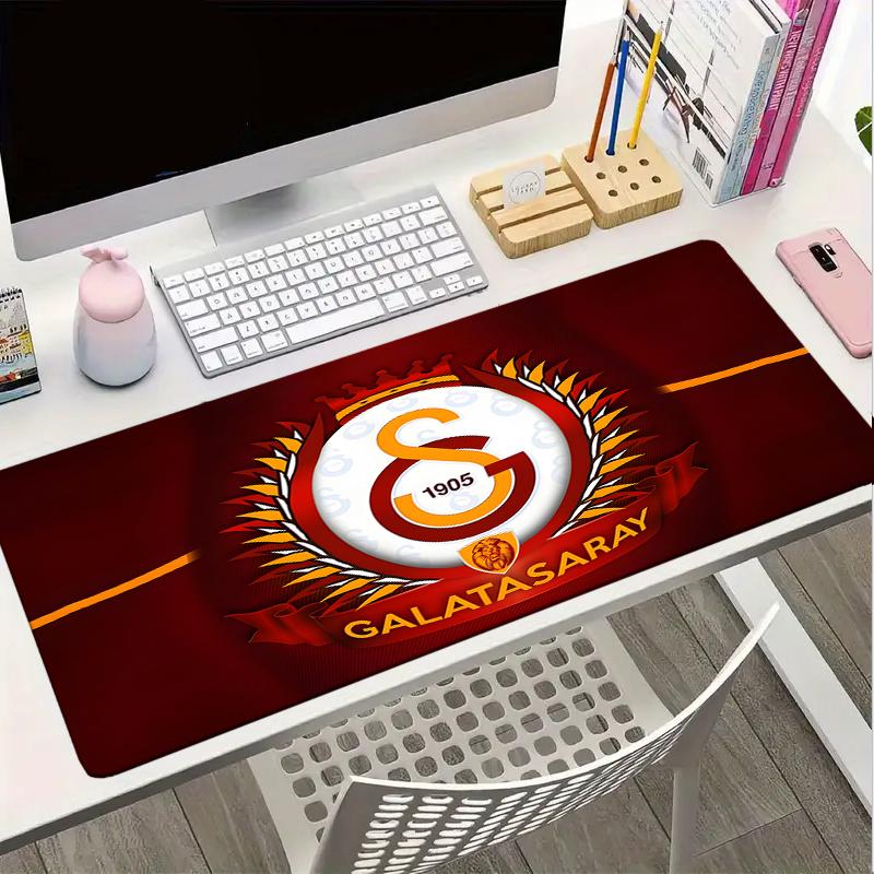 Tappetino per mouse Football Club Galatasaray, Tappetino per mouse da gioco, Tappetino per tastiera, Decorazione da scrivania per computer portatile, Regalo per tifoso, Regalo di compleanno