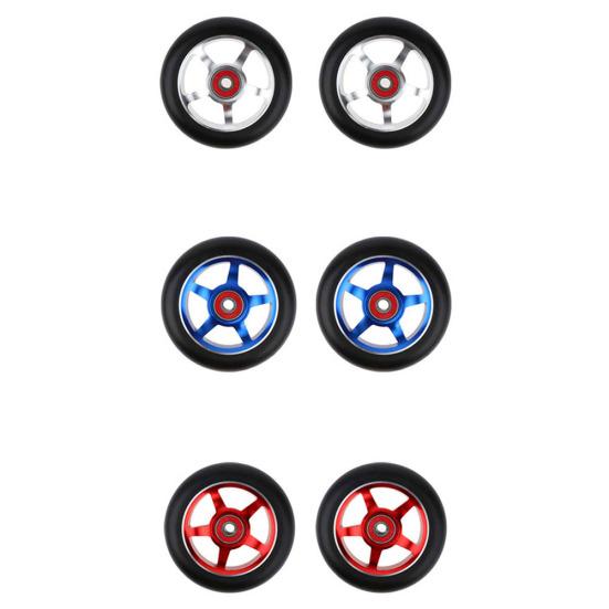 Professional Replacement Elastic 100mm Stunt Scooter Wheel with Bearing Bushings