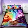 Pikachu Bedding Set Cartoon Anime Children Bedroom Quilt Cover Boy Girl Bedclothes Single Double King Duvet Cover Best Gifts