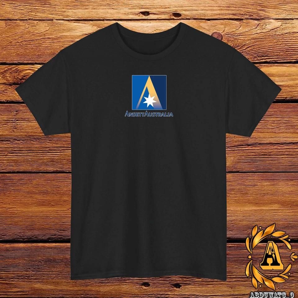 Ansett Australia Airlines Logo T-Shirt Black/Grey/White/Navy/Red/Light Blue XL