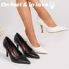 Tacones Altos de Punta Fina Stiletto: Zapatos de Trabajo de Moda, Elegantes, para Primavera/Otoño para Mujer