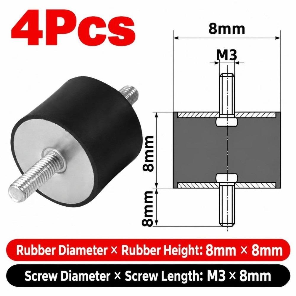 M3 M4 M5 M6 M8 M10 Silentblock Bobbin Mount Male Thread Shock Absorber for Marine Automotive Use