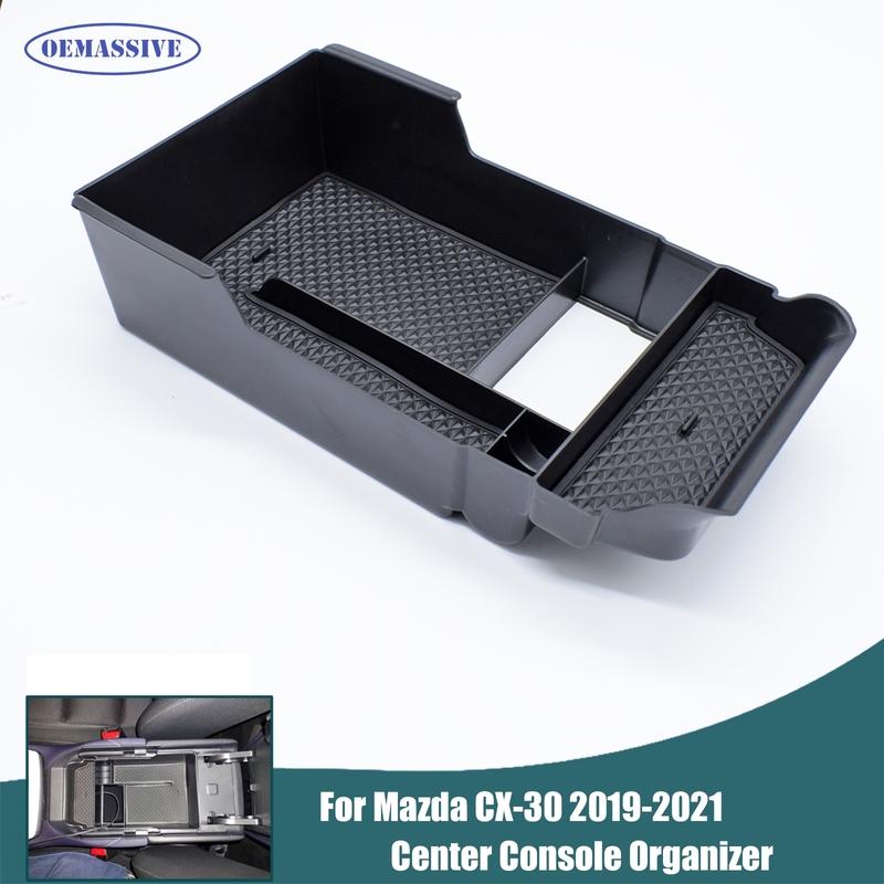 For Mazda CX-30 CX30     2024 2025 Interior Armrest Organizer Storage Box Container Pallet Center Console Tray