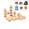 Figure Head Hair Hat Faces Expression DIY Bricks Building Blocks Model Kids Toys Boy Girl Gift Creative Laugh Cute Facial Leduo