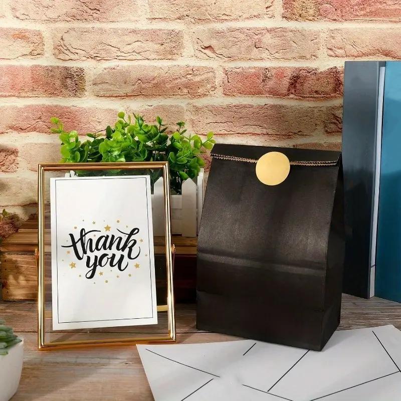 WTEMPO Foldable DIY Paper Gift Bags Small Presents Packaging Bags Simple Elegant Shopping Bags Universal Packaging Bags Perfect for Birthday Wedding
