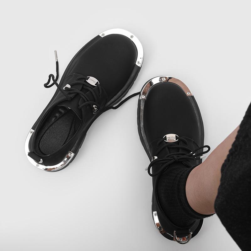 Fashion Designer style men's leather shoes Thick bottom height increasing Fashion and Leisure Party Luxury casual shoes 38-46 Hot