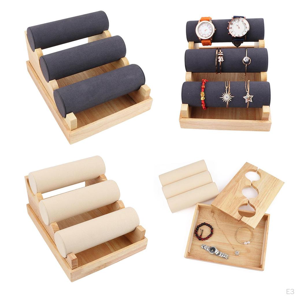 Armbandhalter mit Armreifständer zur Organisation von Armbanduhren, Armreifen und Schmuck