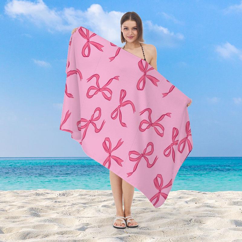 Sea Turtle Tribal Print Beach Towel Microfiber Quick Dry Absorbent Lightweight Blue Ocean Wave Towel for Beach Pool Vacation