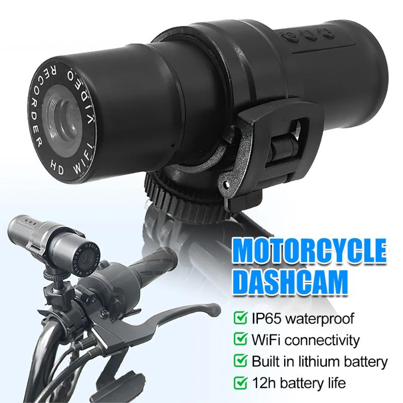 Motorcycle Dashcam, HD 120° Wide-angle Sports Camera, Video Recorder for Bicycles, Motorcycles, and Cars