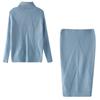 Maglione e Gonna Lavorati a Maglia da Donna