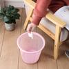 Minimalist Perforated Plastic Trash Bin Kitchen Bathroom Desktop Use Small 4L Open Top Waste Basket