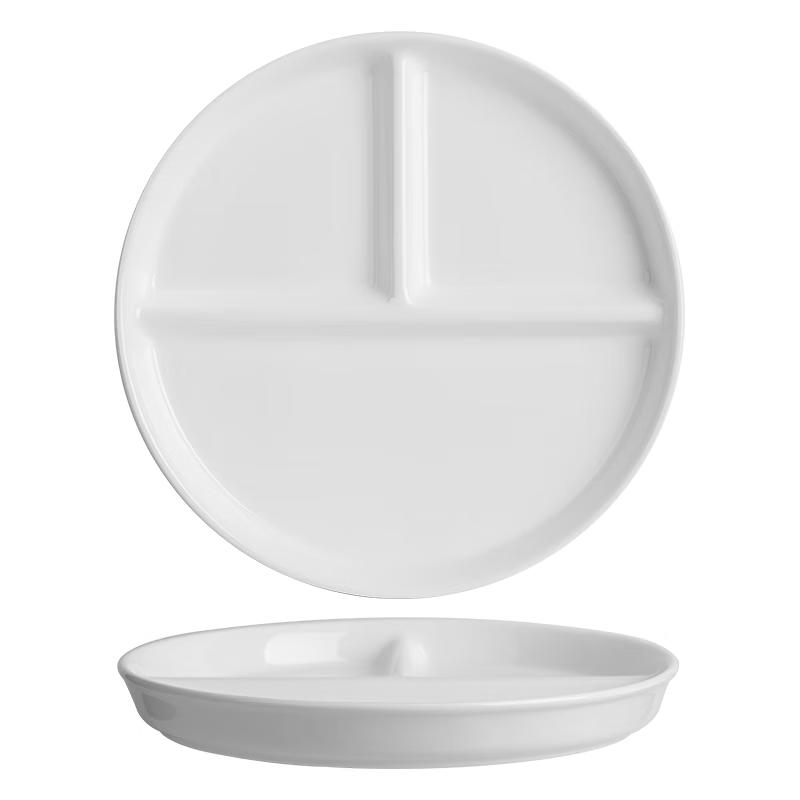 Ceramiczny talerz z podziałką do kontroli porcji