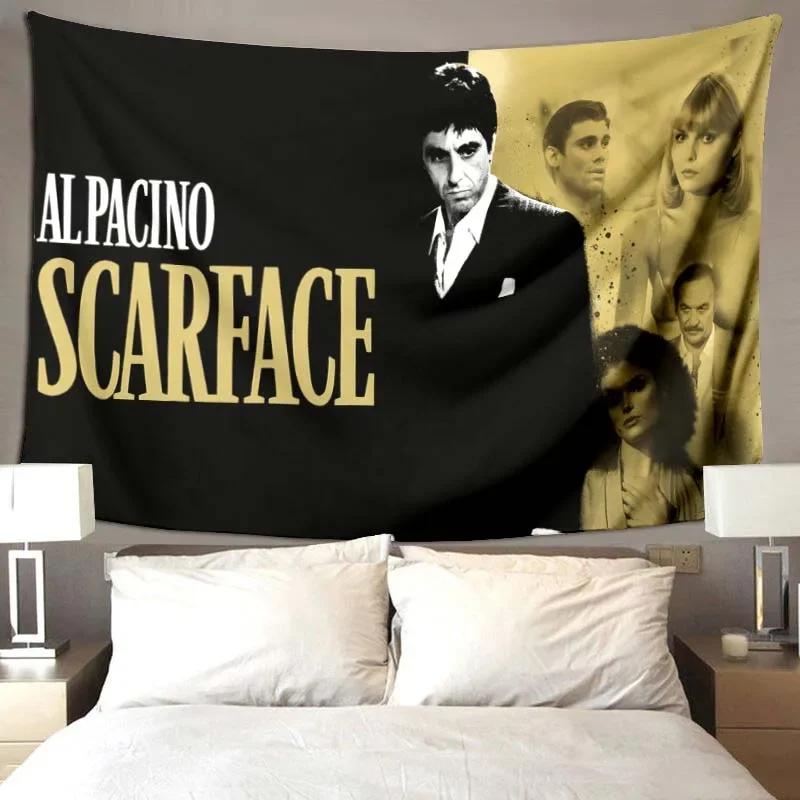3D Scarface movie pattern printed blanket living room bedroom home decor picnic blankets for children's room bed birthday gift