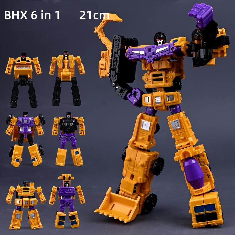 Baohaixing MINI 21CM New Transformation Toys 6 In 1 Devastator Action Figure Robot Engineering Vehicle Model Gift Child Kid