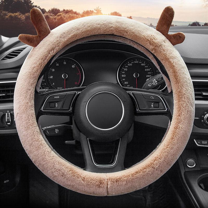Cute Plush Steering Wheel Cover for All Seasons - Fits Mercedes Benz
