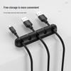 Self-Adhesive Silicone Cable Organizer and Desktop Wire Management Holder