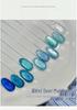 ROLITA Maldives Cat Eye Gel Polish Set - Super Sparkle Blue Pedicure Kit with Transparent Glass Beads.