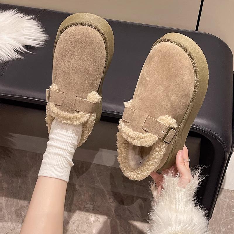 New Women's Shoes with Thick-soled Soles, Fleece and Thickened Snow Boots