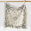Lightweight Breathable Paisley Printed Scarf 90cm Soft Square Scarf Vintage Print Windproof Women Head Scarf Woman's Accessory