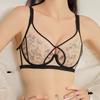 Sexig spets-bh Damformande tunn underkläder Damsamlings-bh Bröstindragning Anti-hängande Storstorleks-bh Push-up-bh