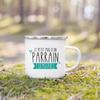 Französische Taufpatin Pate Druck Emaille Kaffeetasse Getränke Milchbecher Campingtassen Bestes Geburtstags-Feiertagsgeschenk für Patentante Patenonkel