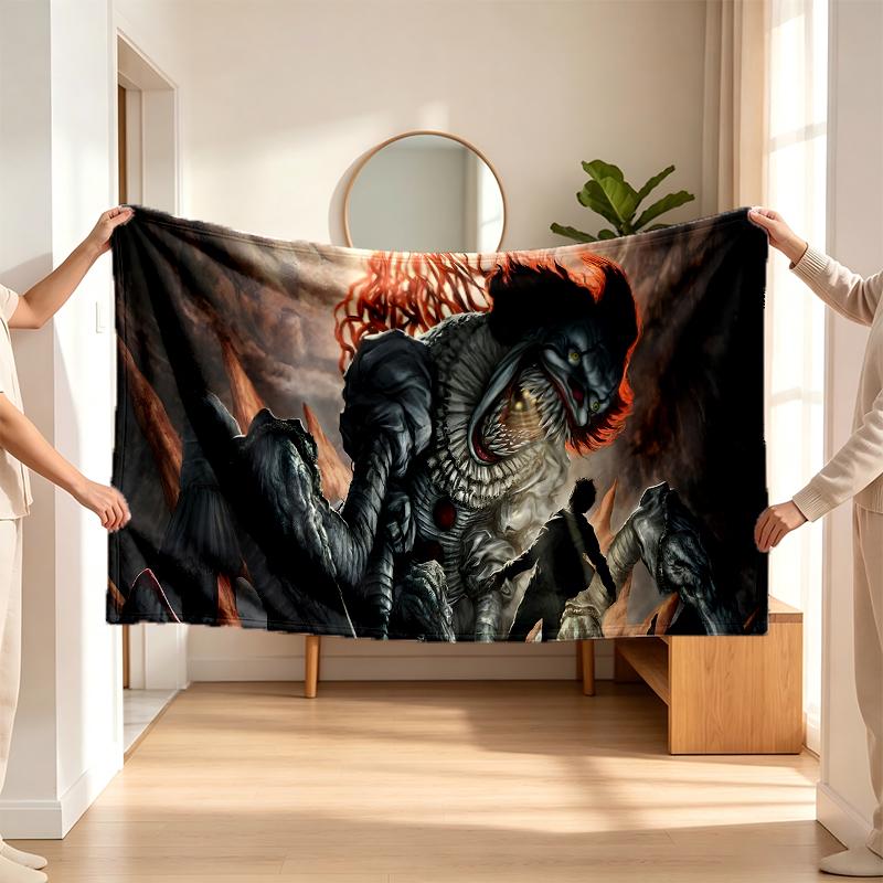 Pennywise (14) Flannel Blanket a Soft Accent for the Bedroom and Living Room and a Cozy Home Gift