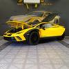 Black Mamba H2603 Lamborghini Alloy Car Model: Pull-back with Sound, Light, and Suspension for Kids