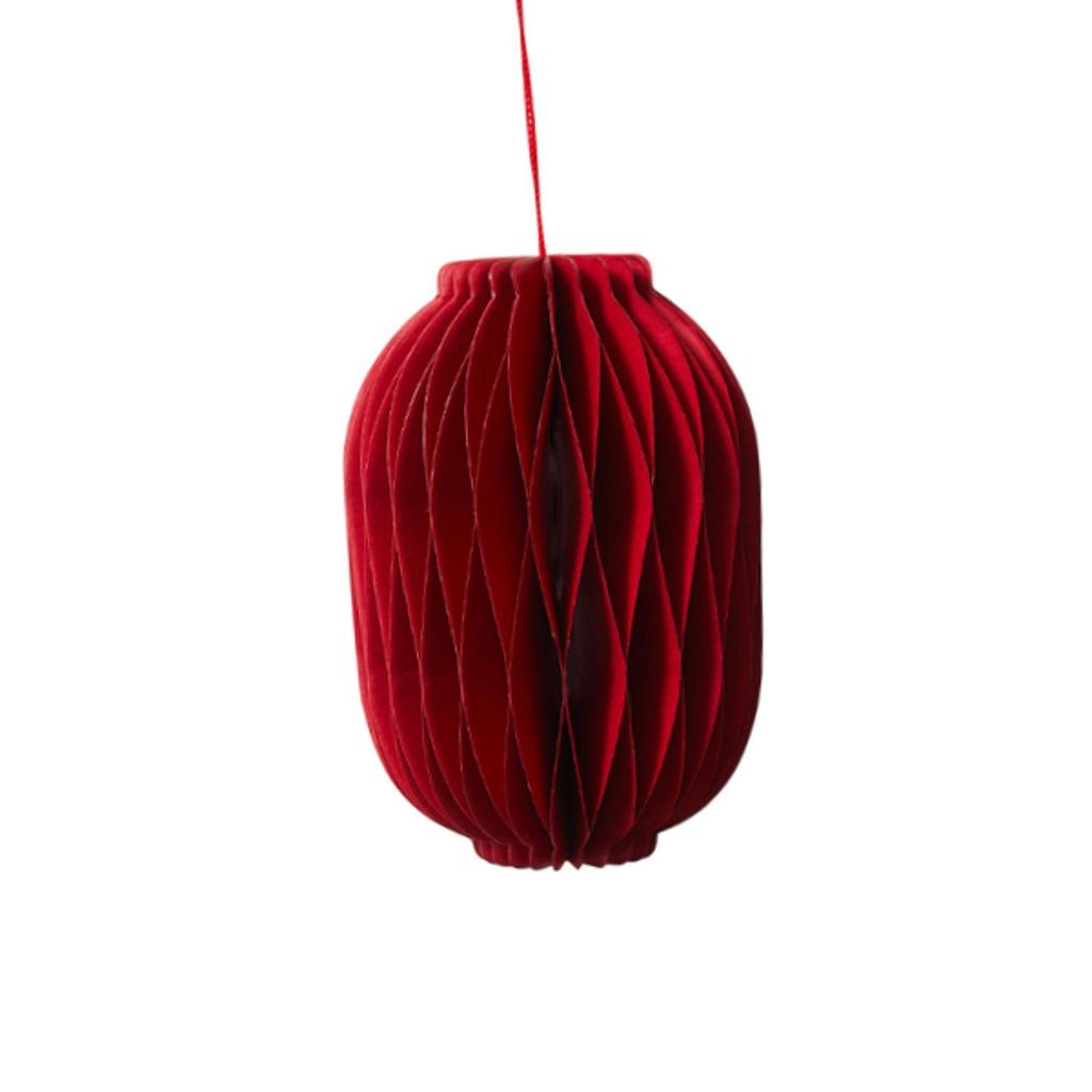 Traditional Chinese New Year Red Paper Lantern Gift Decorative Spring Festival Ornament for Cars Events