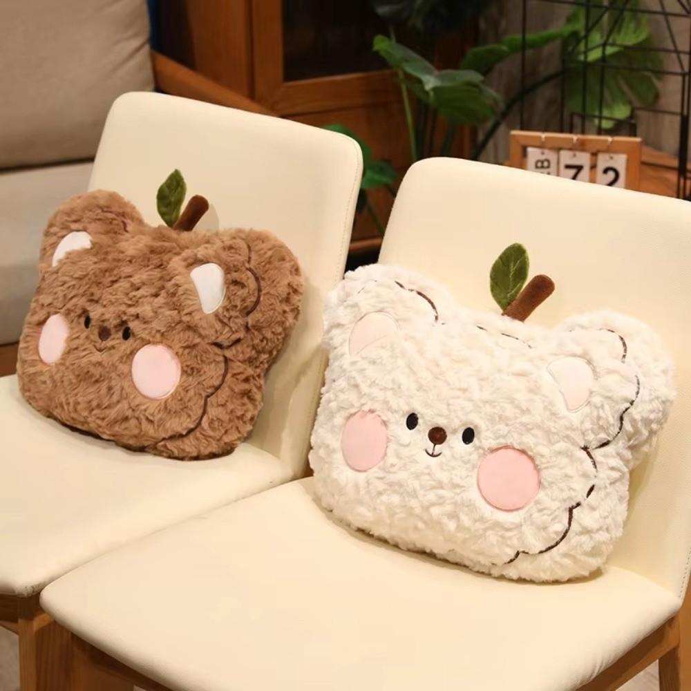 Cute Bear Plush Pillow Blush Cheek Sofa Cushion Seat Companion Stuffed Pillow  Kids Gifts