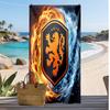 Netherlands Football Print Beach Towel Quick Dry Super Absorbent Soft Bath Towel for Swimming Beach Travel Fan Souvenir Gift