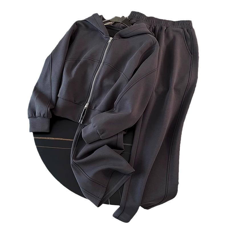 European Fashion Women's Loose-Fit Hoodie & Sweatpants Set